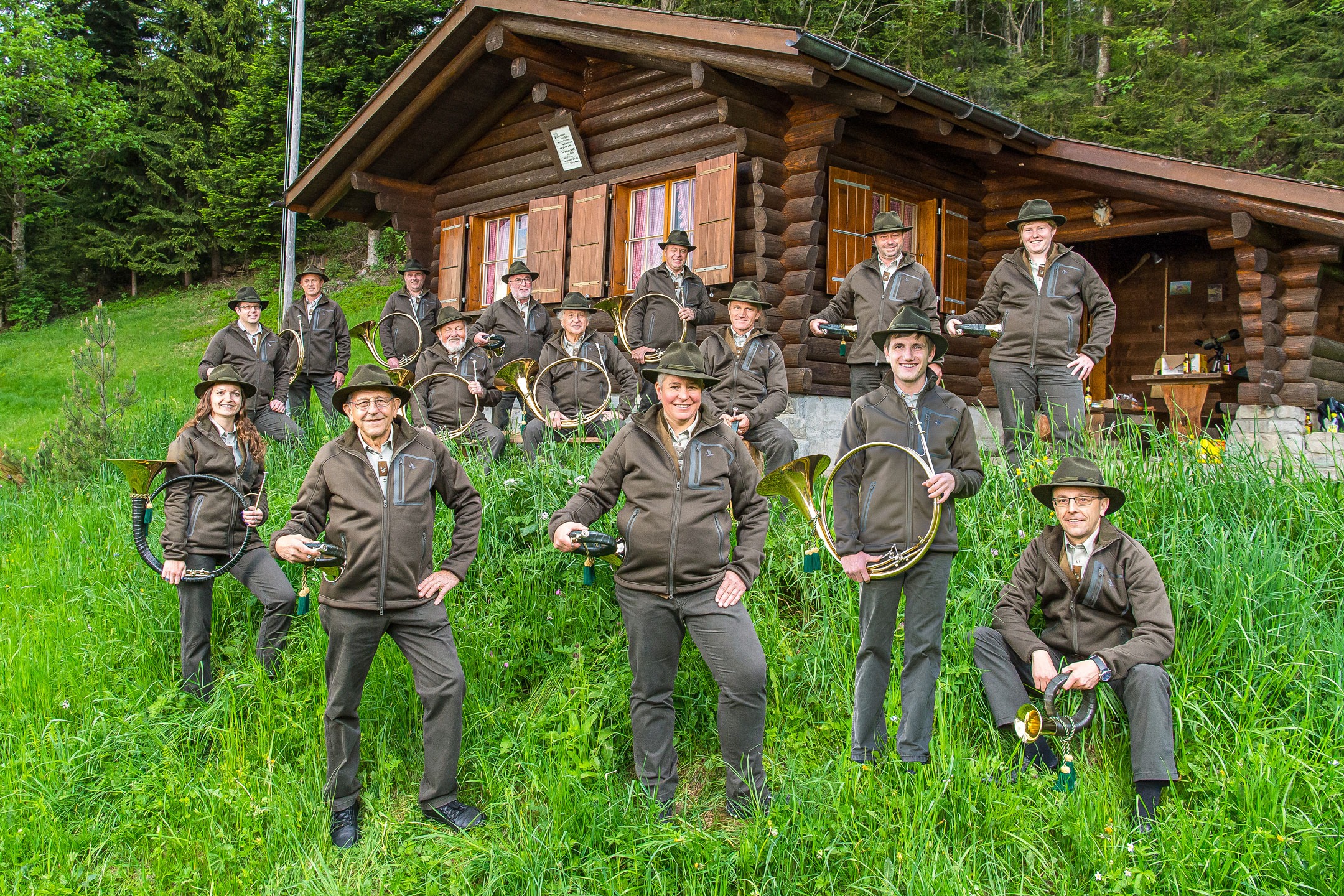 Die Jagdhornbläser schenkten sich zum Jubiläum eine CD