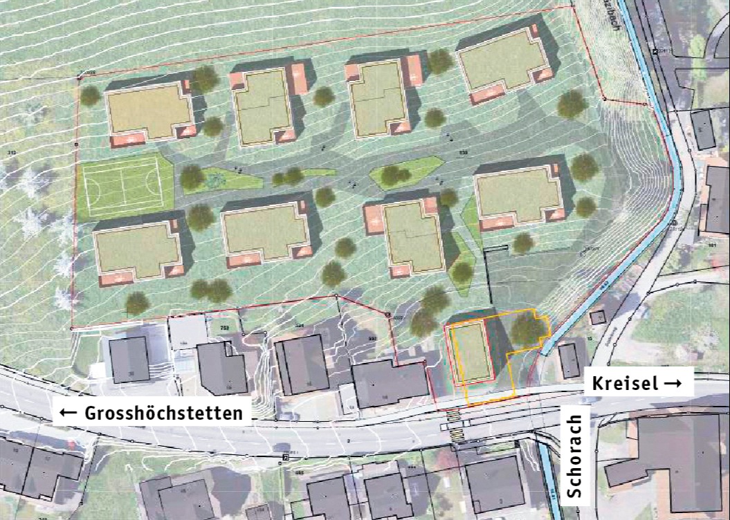 Neues Quartier mit acht Häusern und 46 Wohnungen