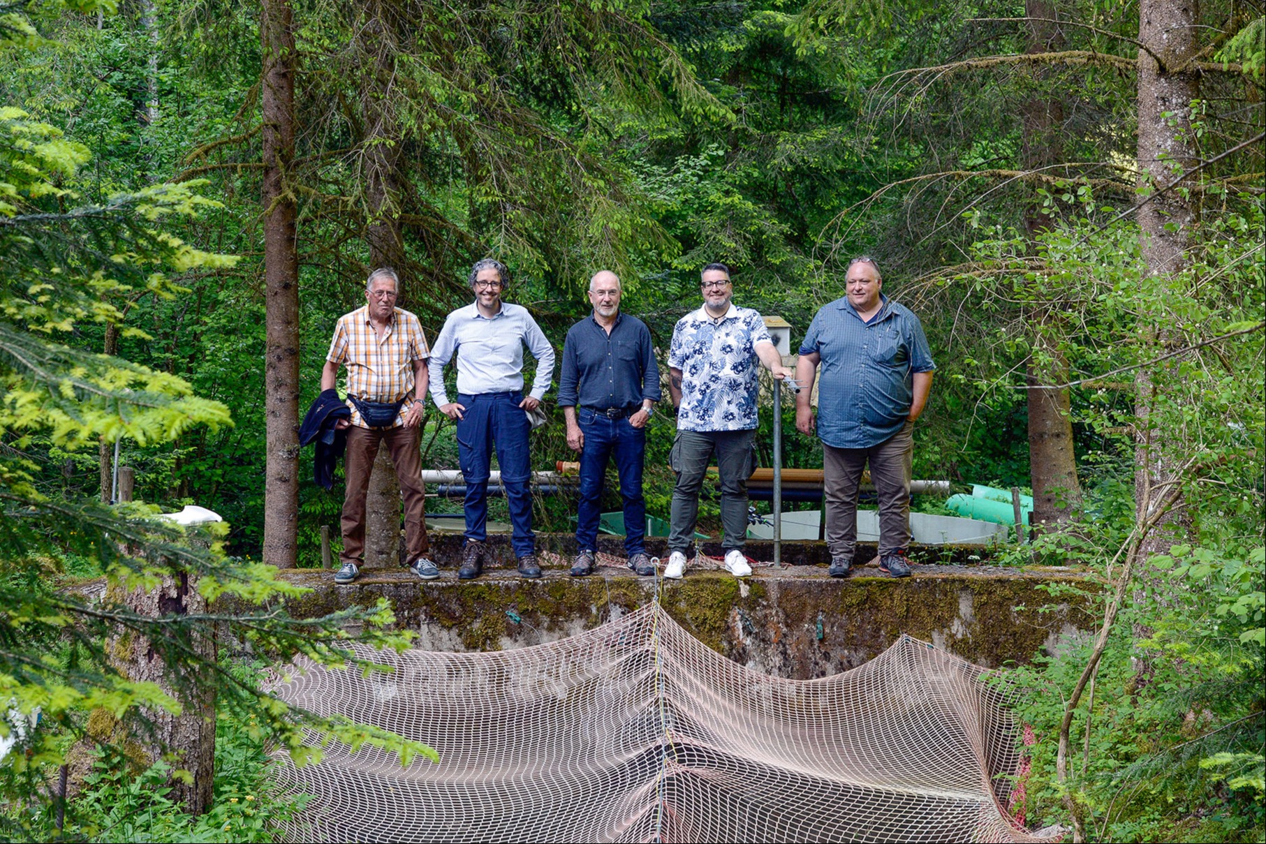 Besuch in der Forellen-Muttertieranlage