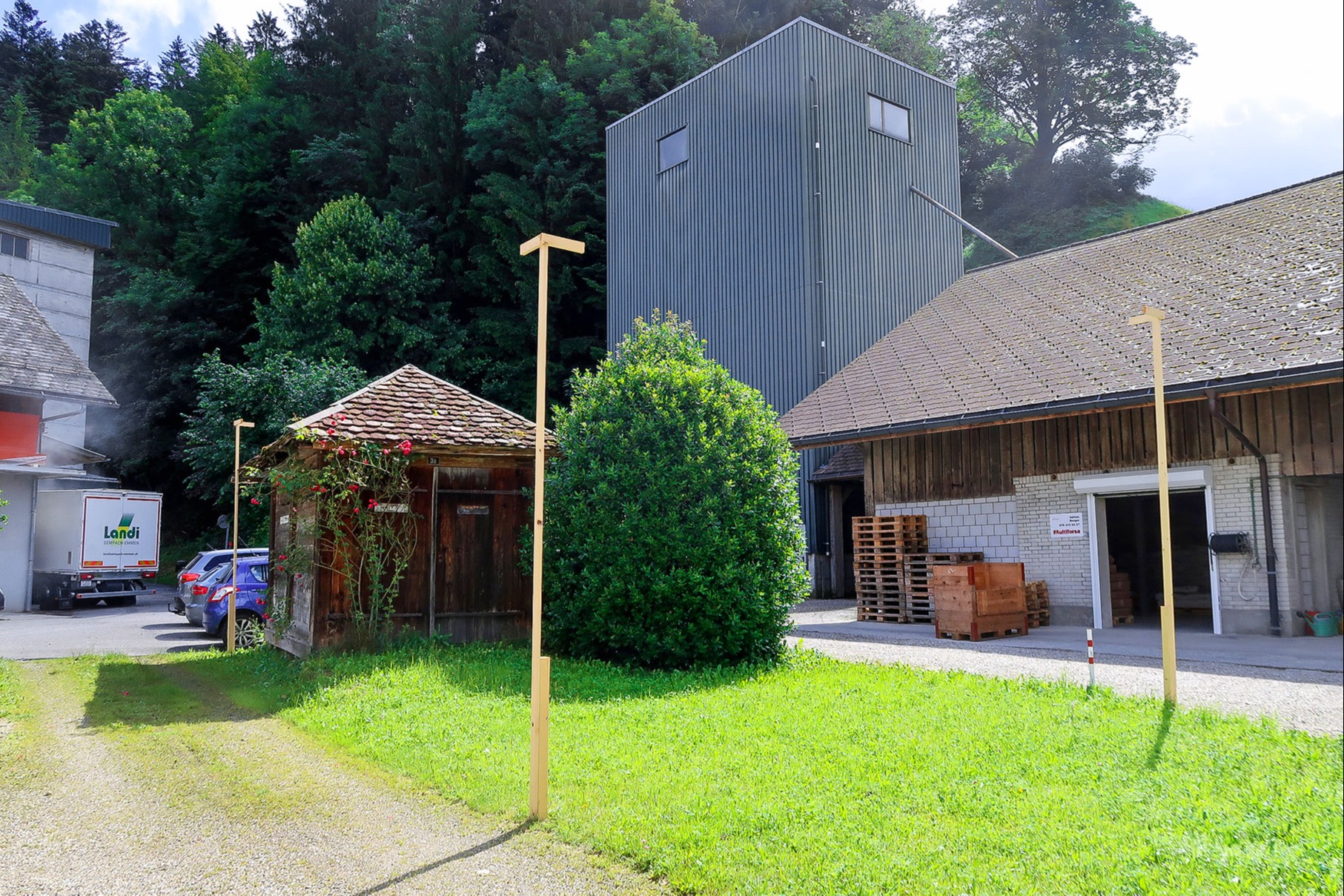 Neues Lagergebäude anstelle von altem Spritzenhaus