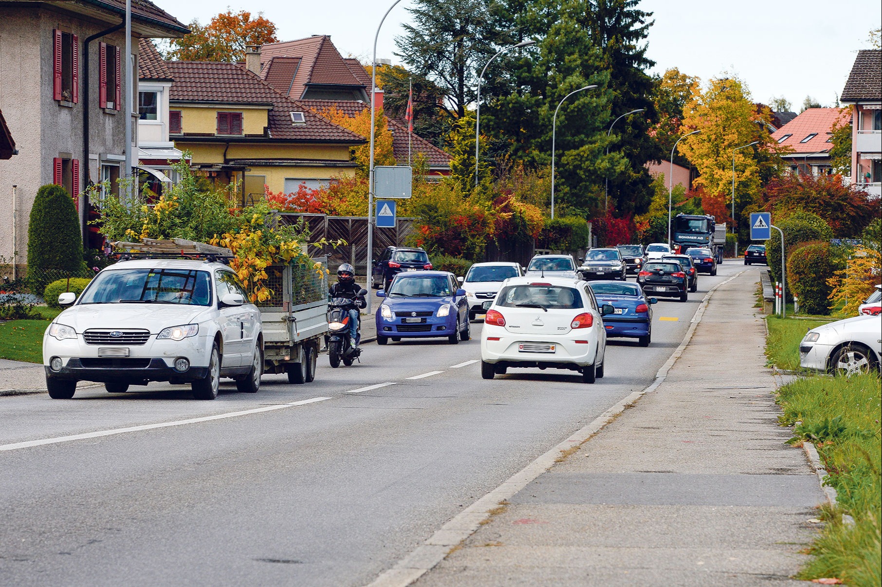 Jeden Morgen in den Verkehrsnachrichten