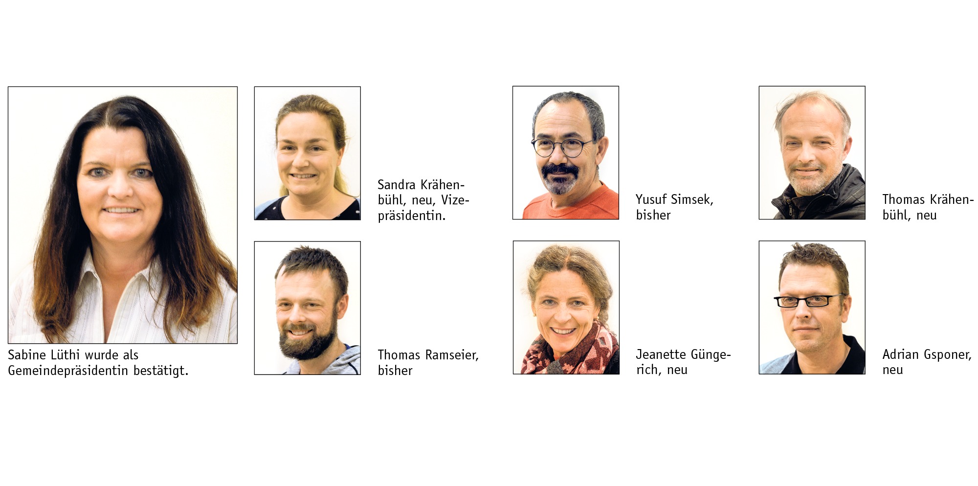 Vier neue Gesichter im Gemeinderat