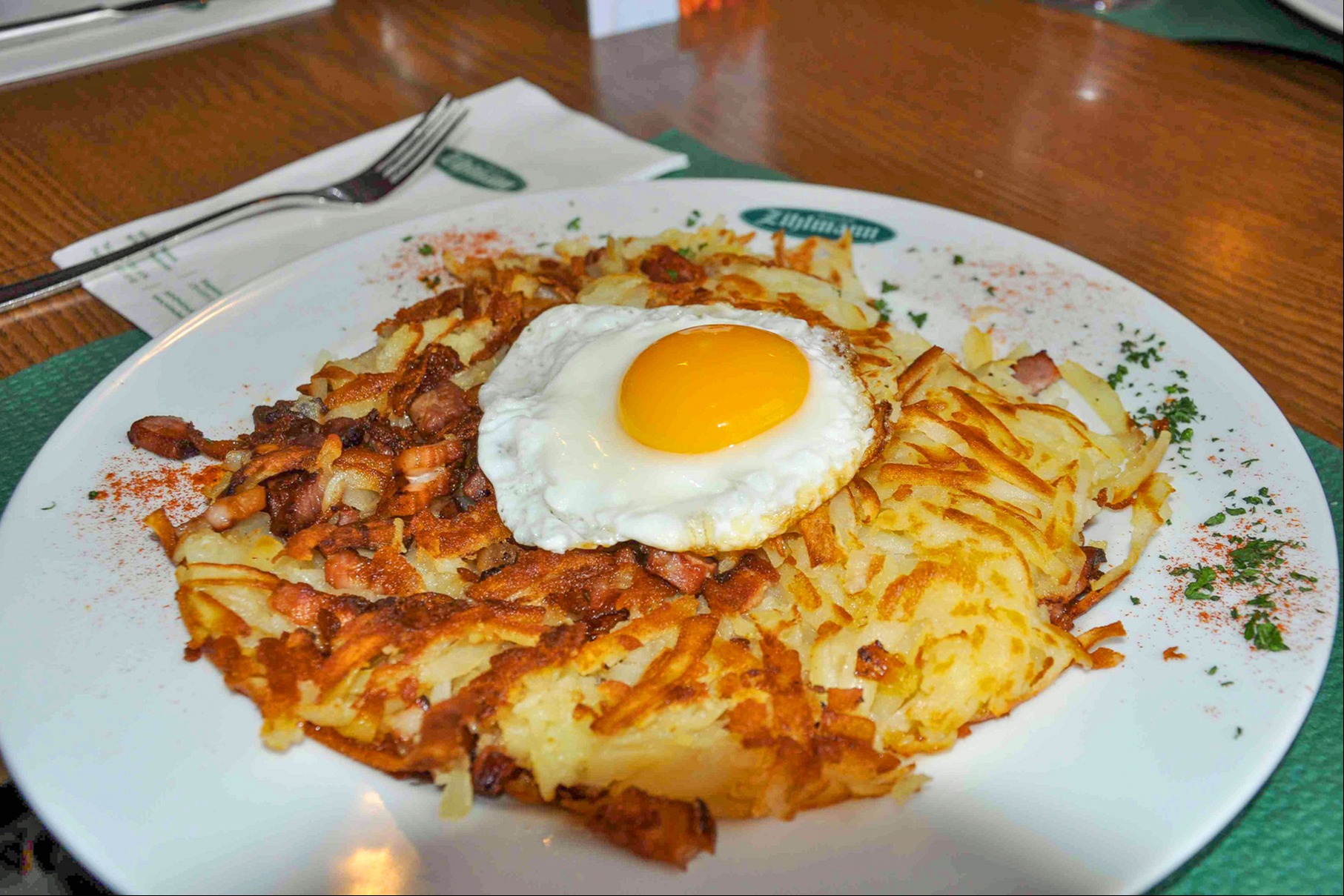 Speck-Rösti mit Ei 