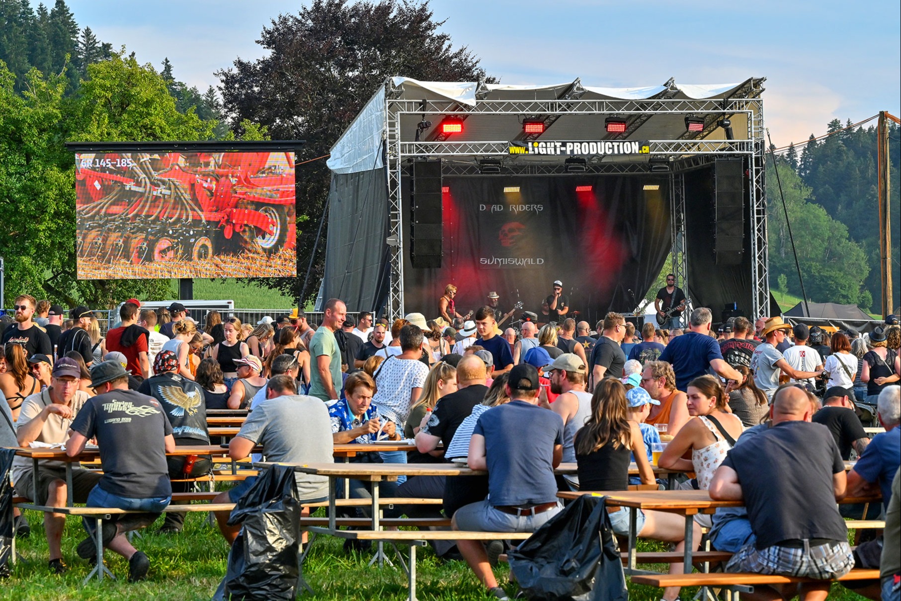 Riesiger Aufmarsch zur letzten Biker Party