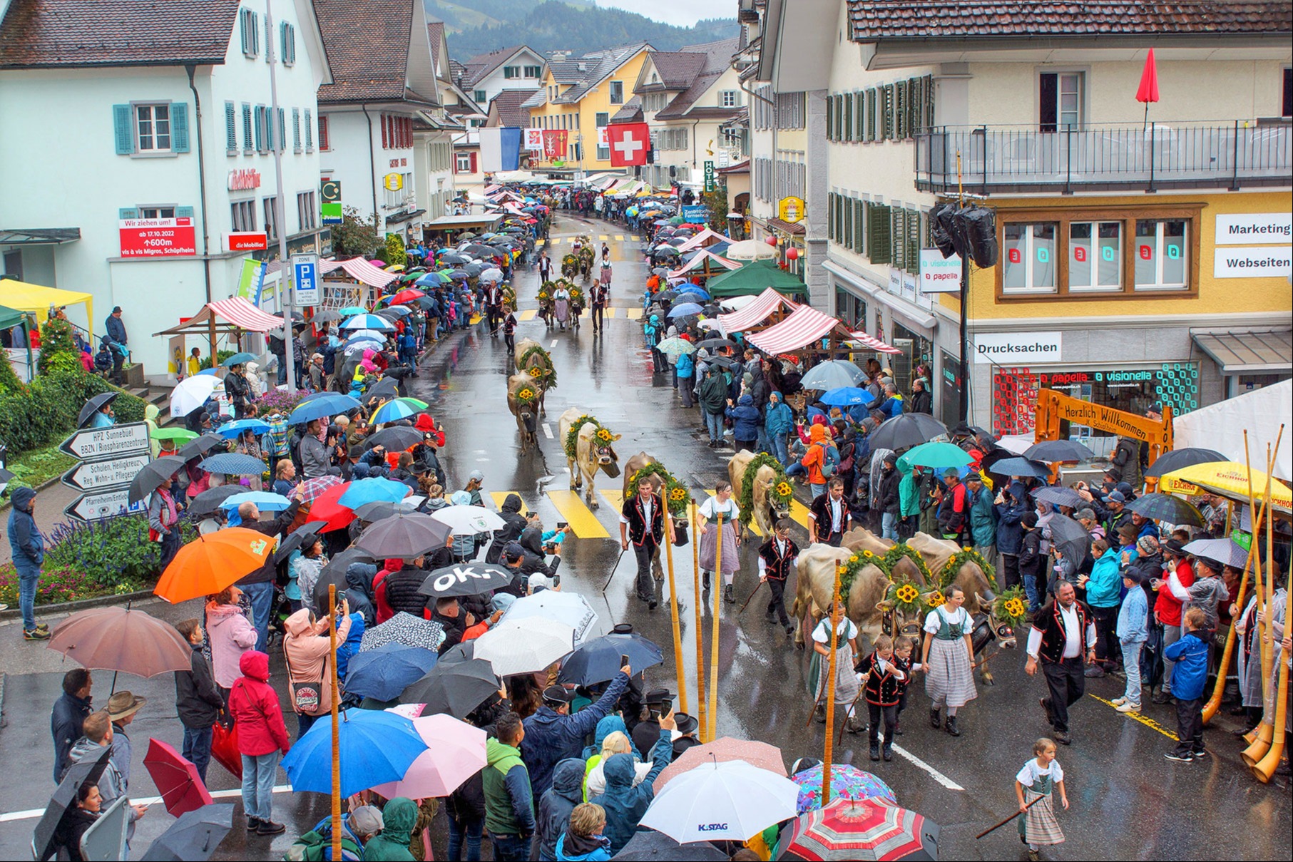 Trotz Regen ein gelungenes Fest für die Älpler und Zuschauer 