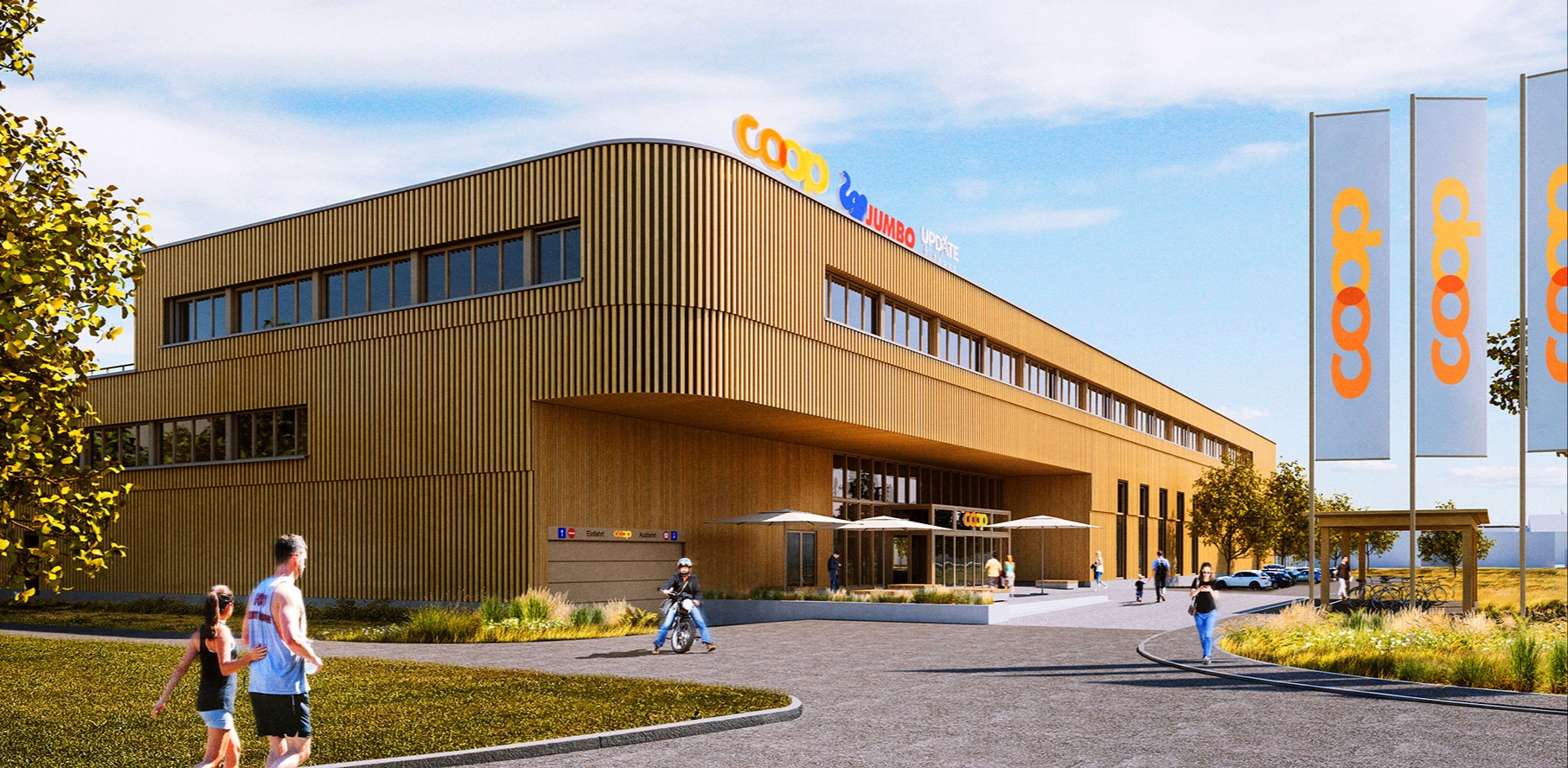 Neubau für Coop, Jumbo und Fitness