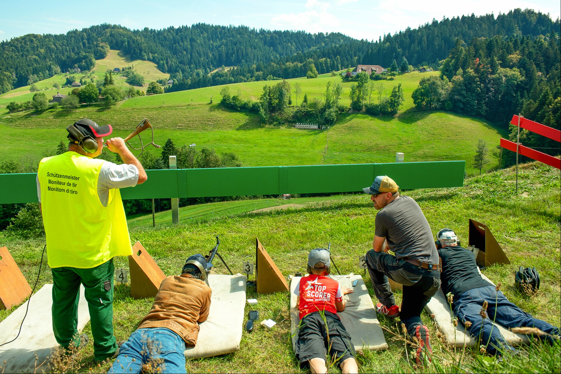 Sie schiessen immer im freien Feld