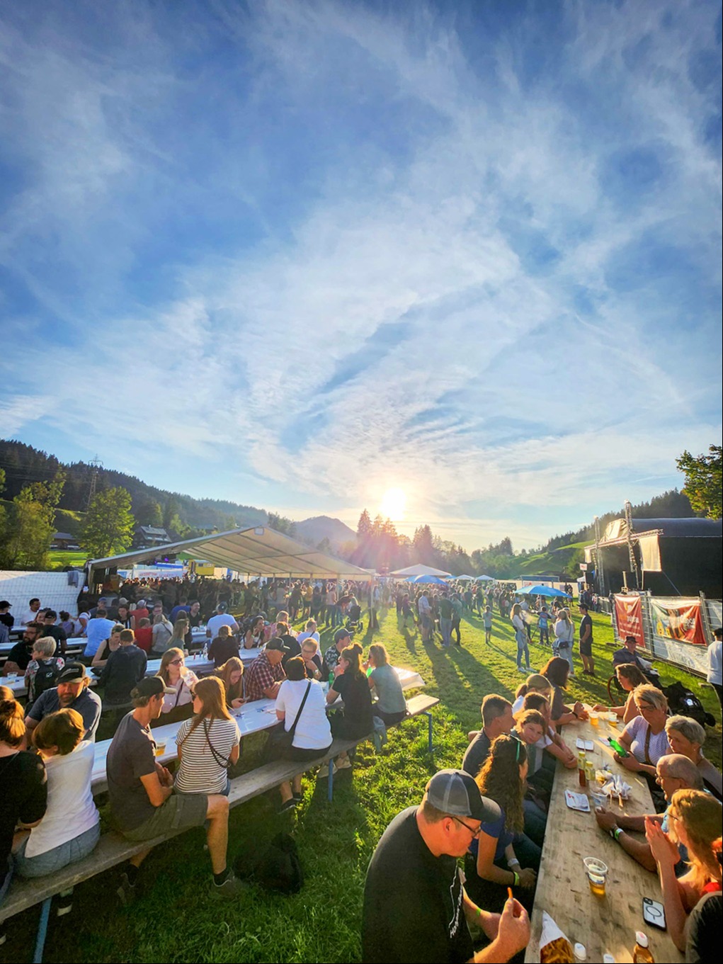 Der Hohgant als Festival-Kulisse