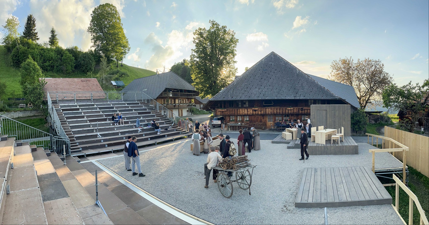 Leben in der Theaterkulisse