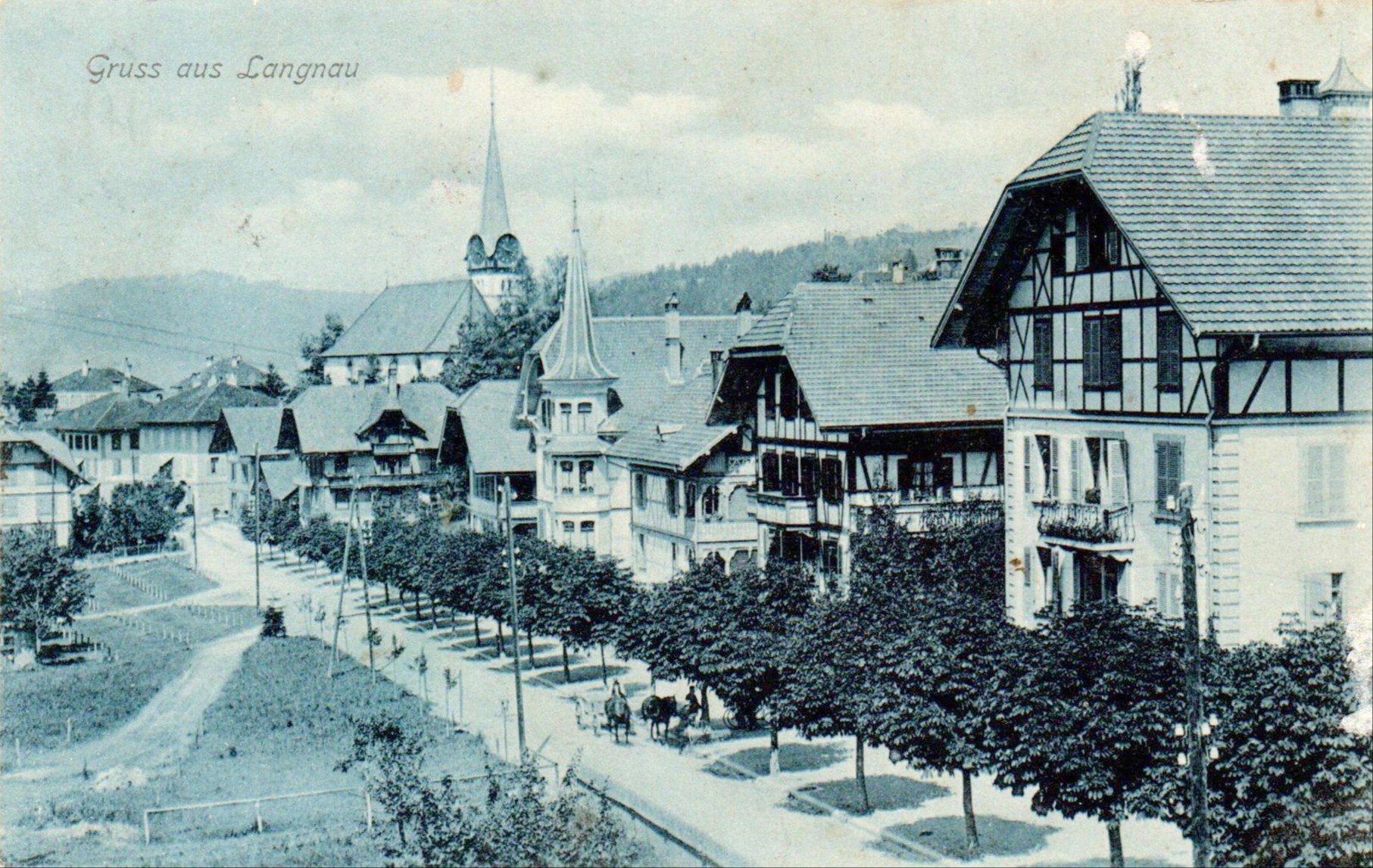 Die Postkarten zeigen, wie Langnau einst ausgesehen hat
