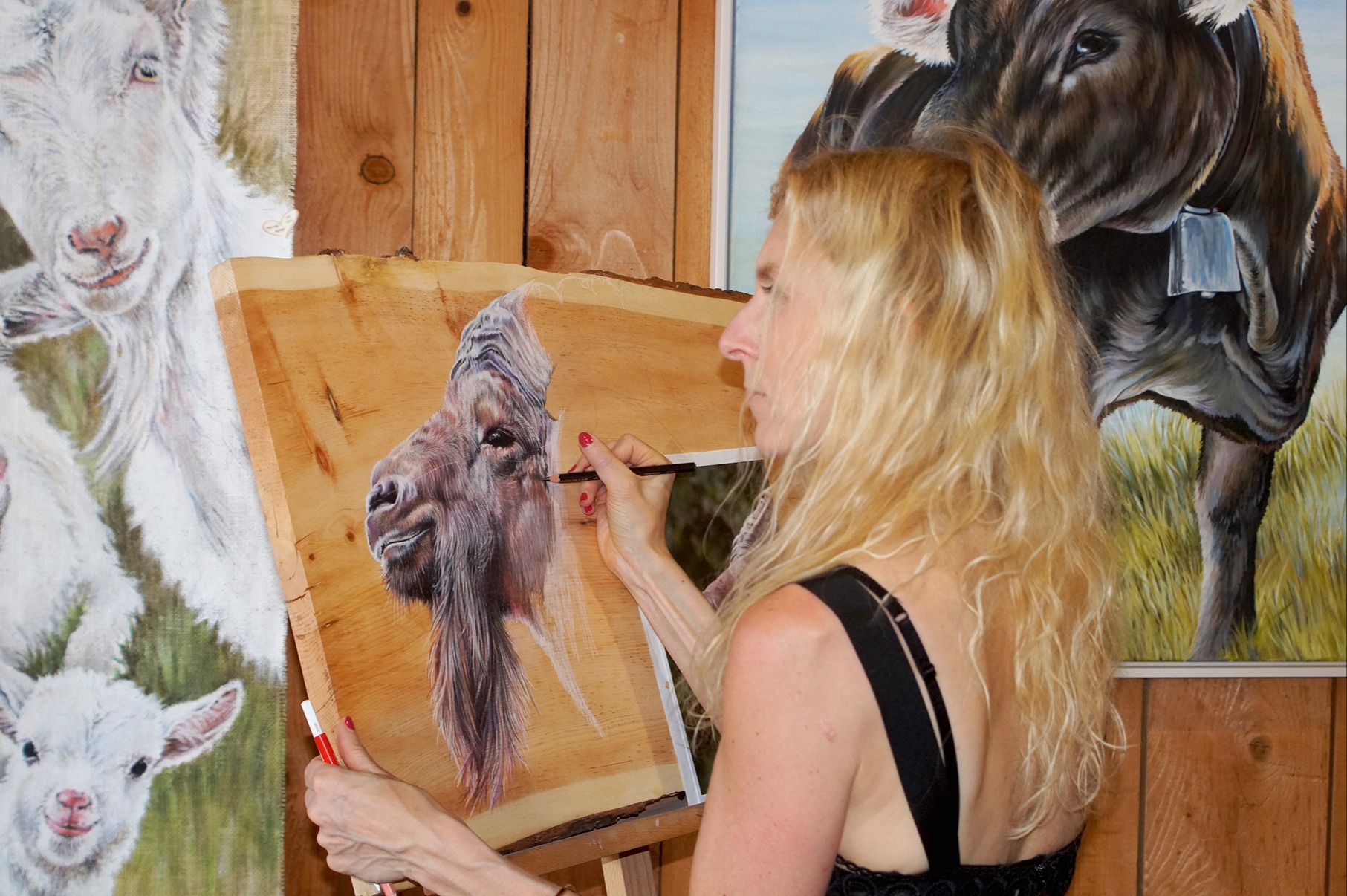 Eine Kunstausstellung in einem besonderen Ambiente