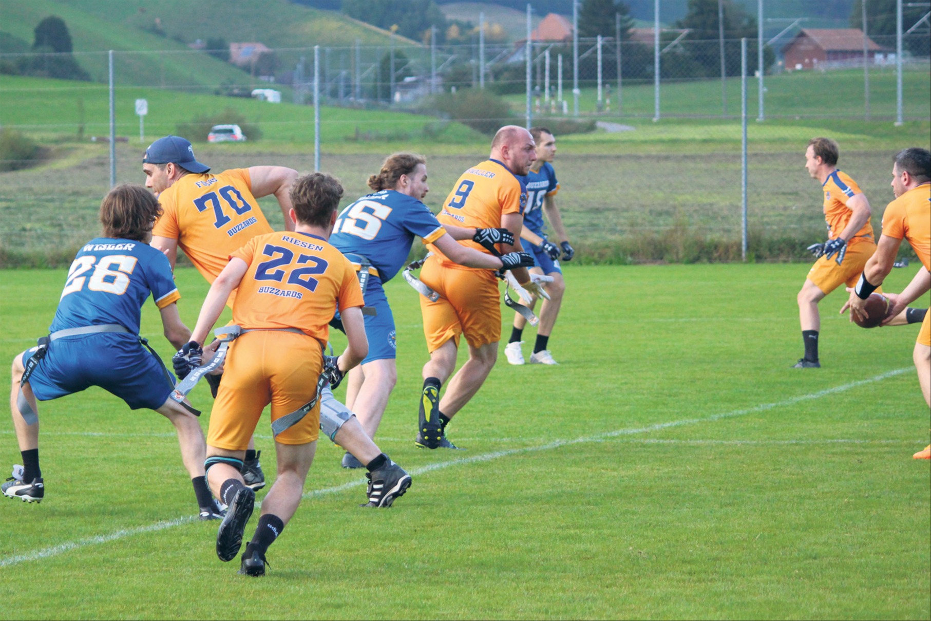 Flag Football: Kein Körperkontakt, viel Dynamik