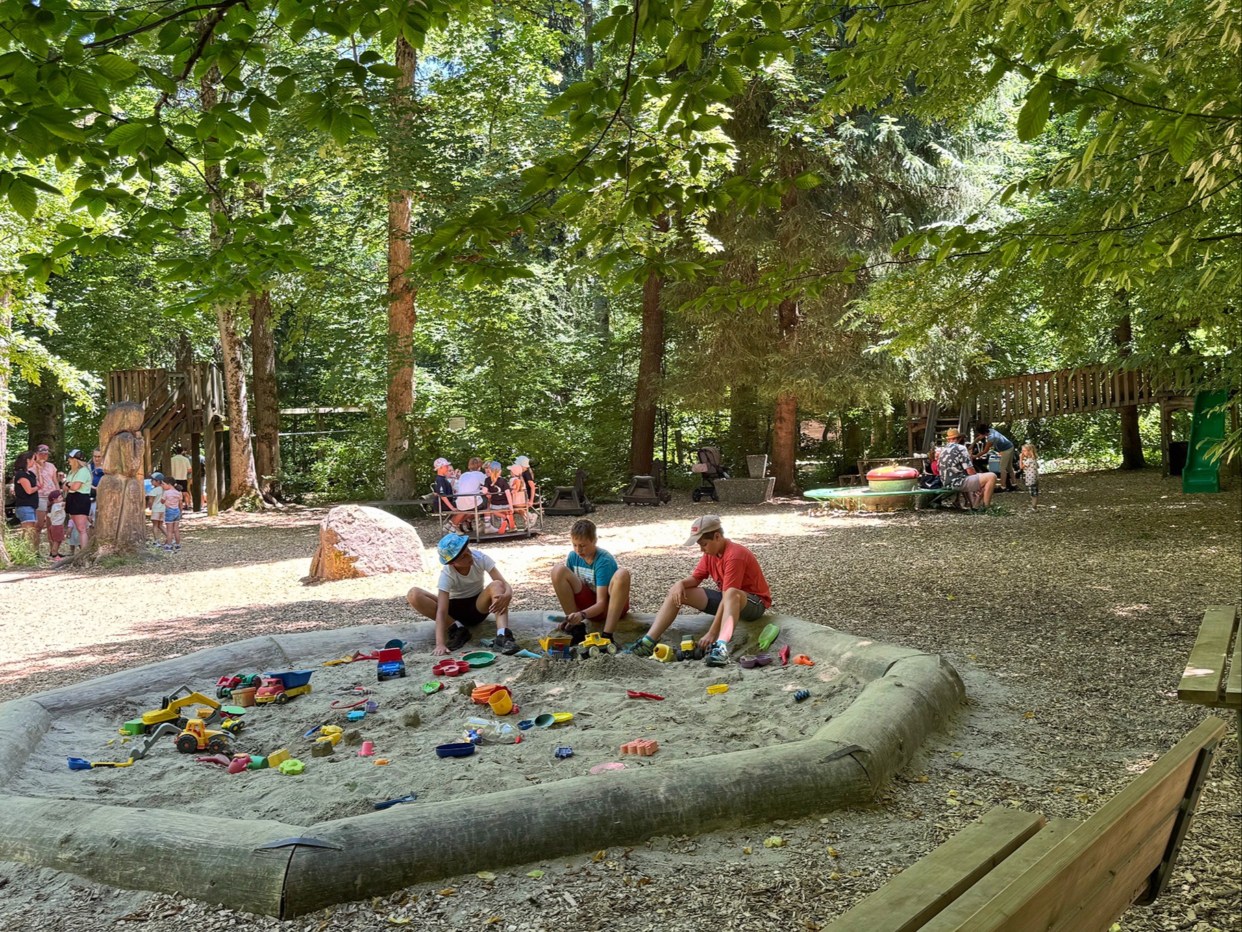 Der Spielplatz wird umgestaltet