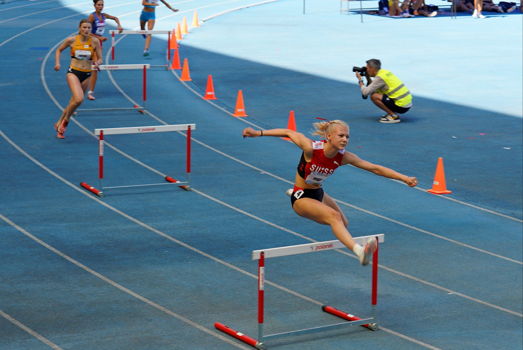 Mina Hirsbrunners Goldlauf über 400 Meter Hürden