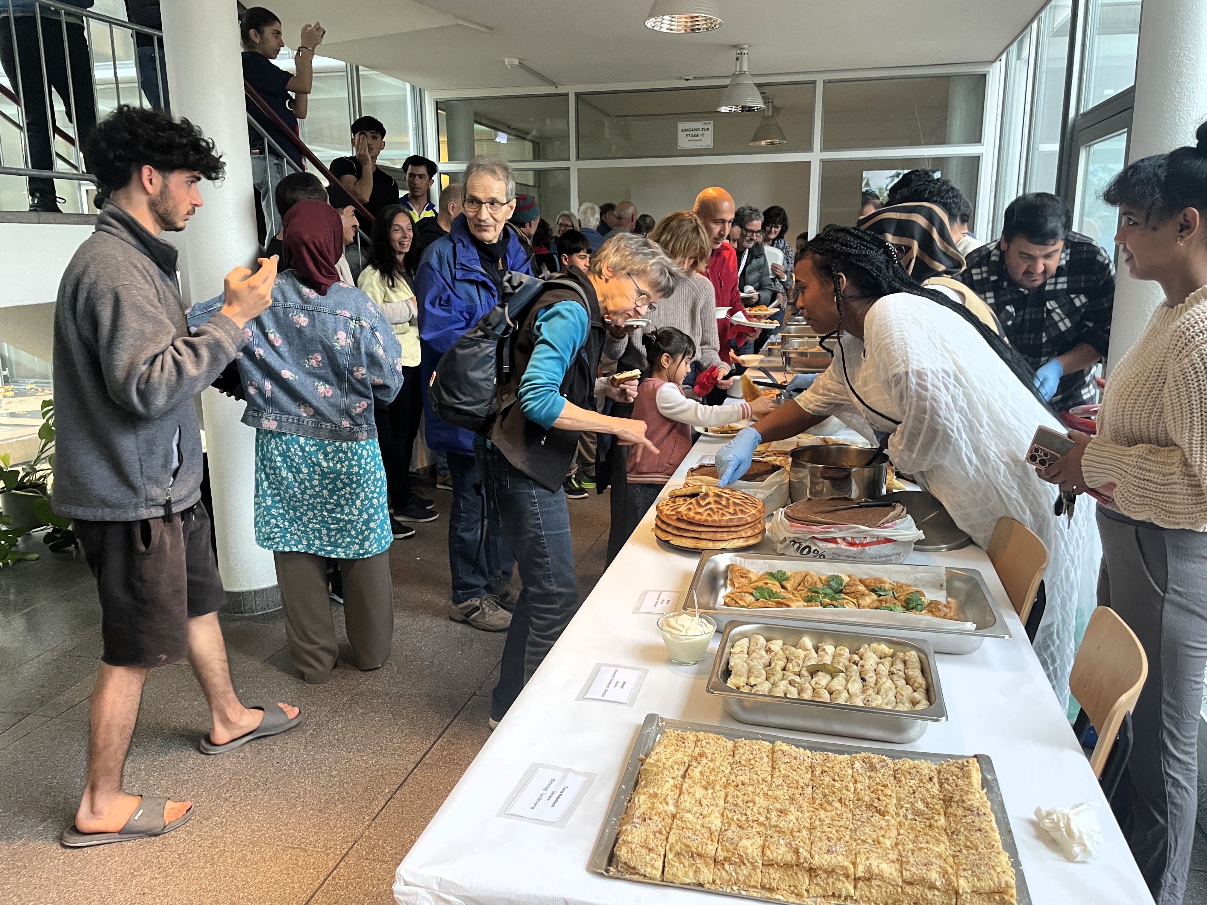 Geflüchtete gaben Einblick in das Leben in der Unterkunft