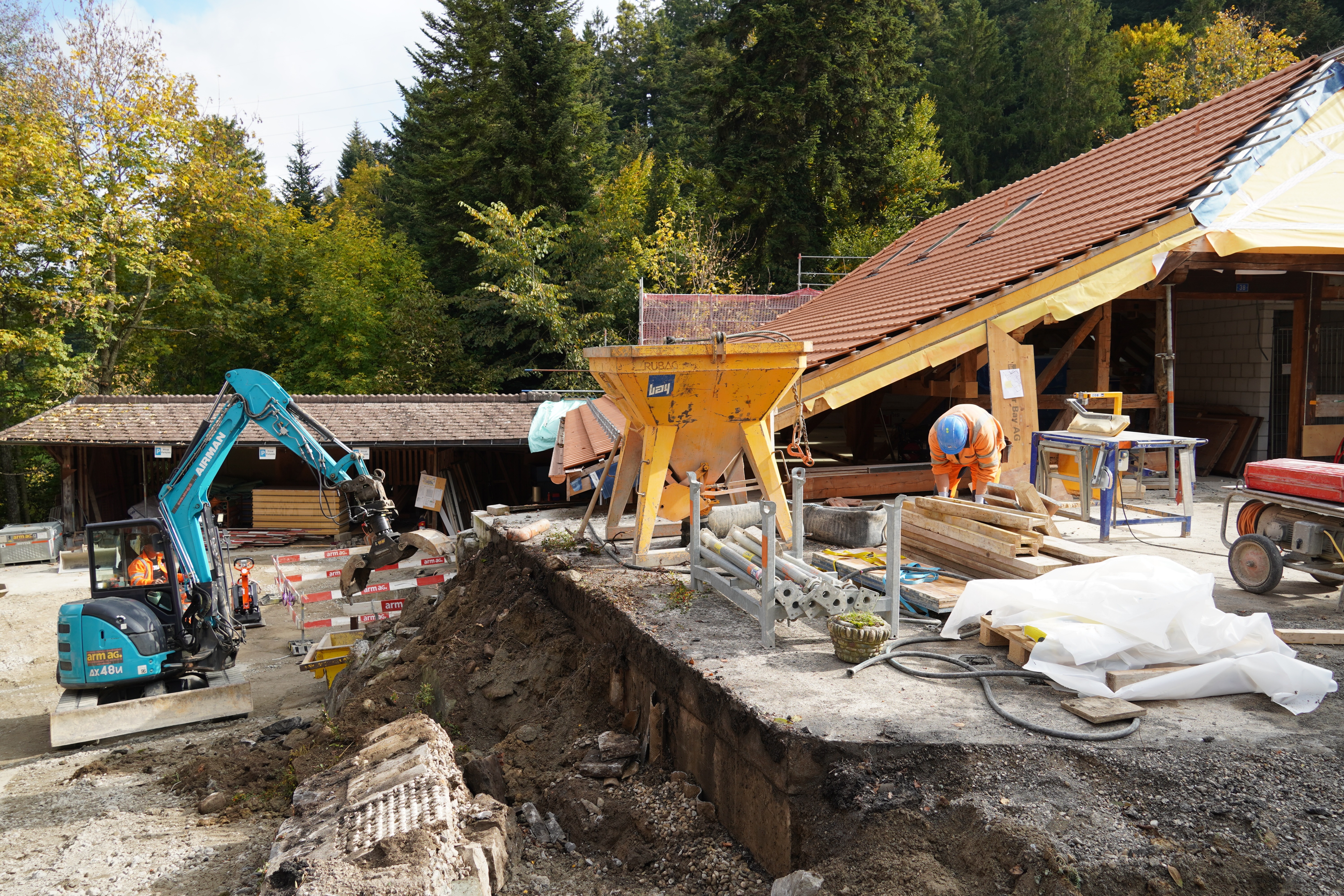 48 Zimmer und neue Wasserleitung: Die Arbeiten schreiten voran