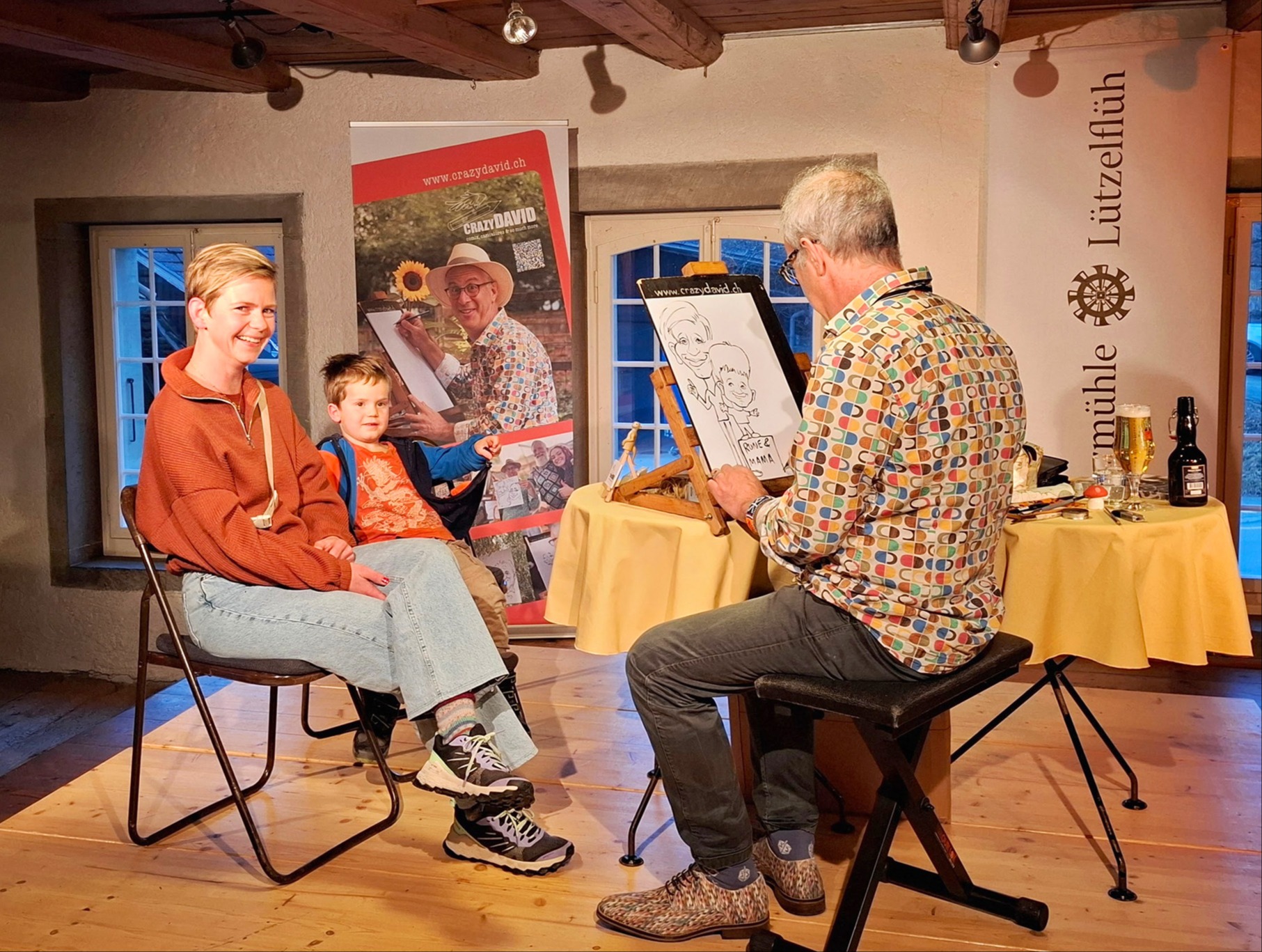 Crazy Davids witzige Porträts