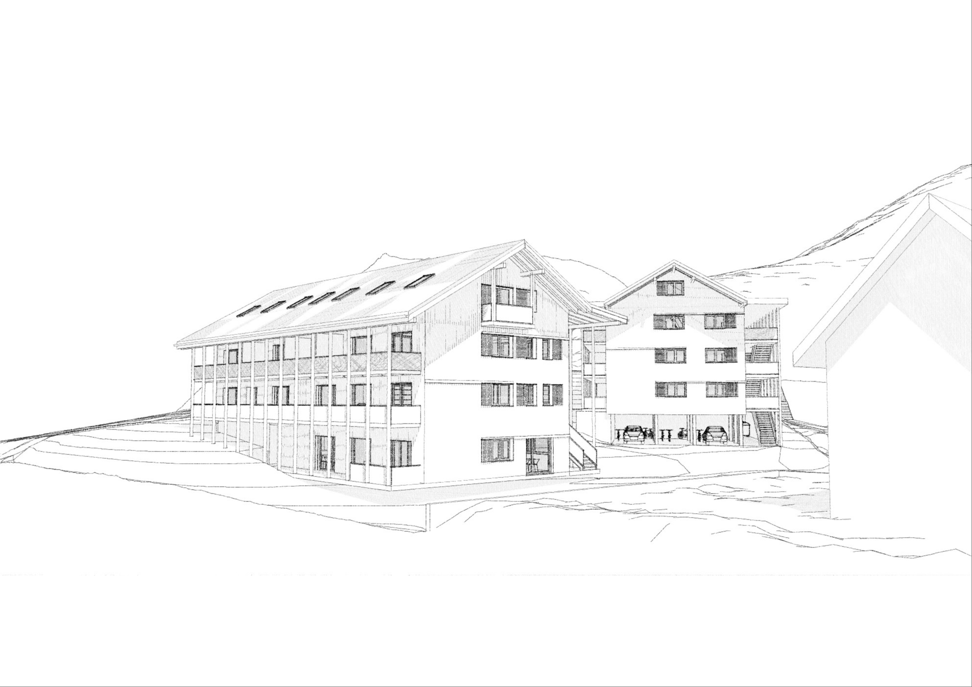 Morgenröte für die naturnahe Siedlung