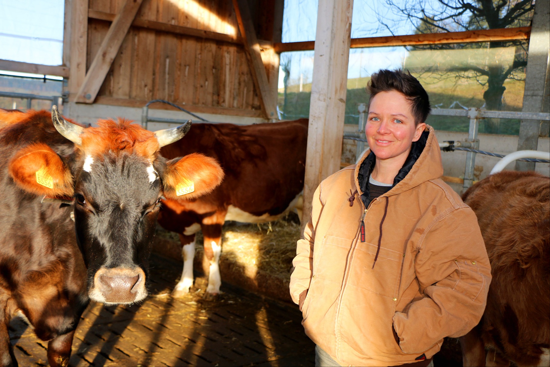 Sie hatte Glück und leitet ihren Hof