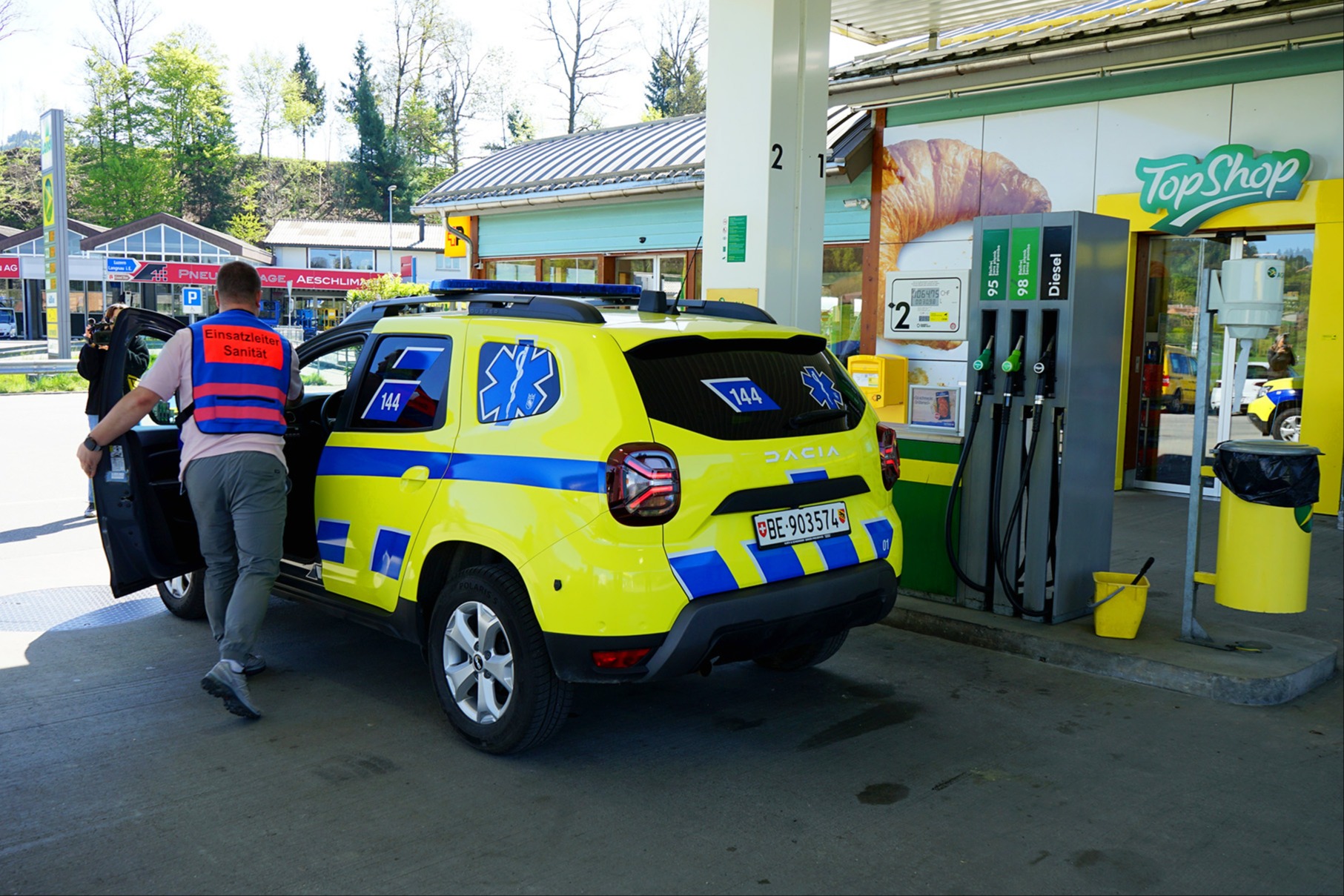 Wie tanken Blaulichtorganisationen bei einem Stromausfall?