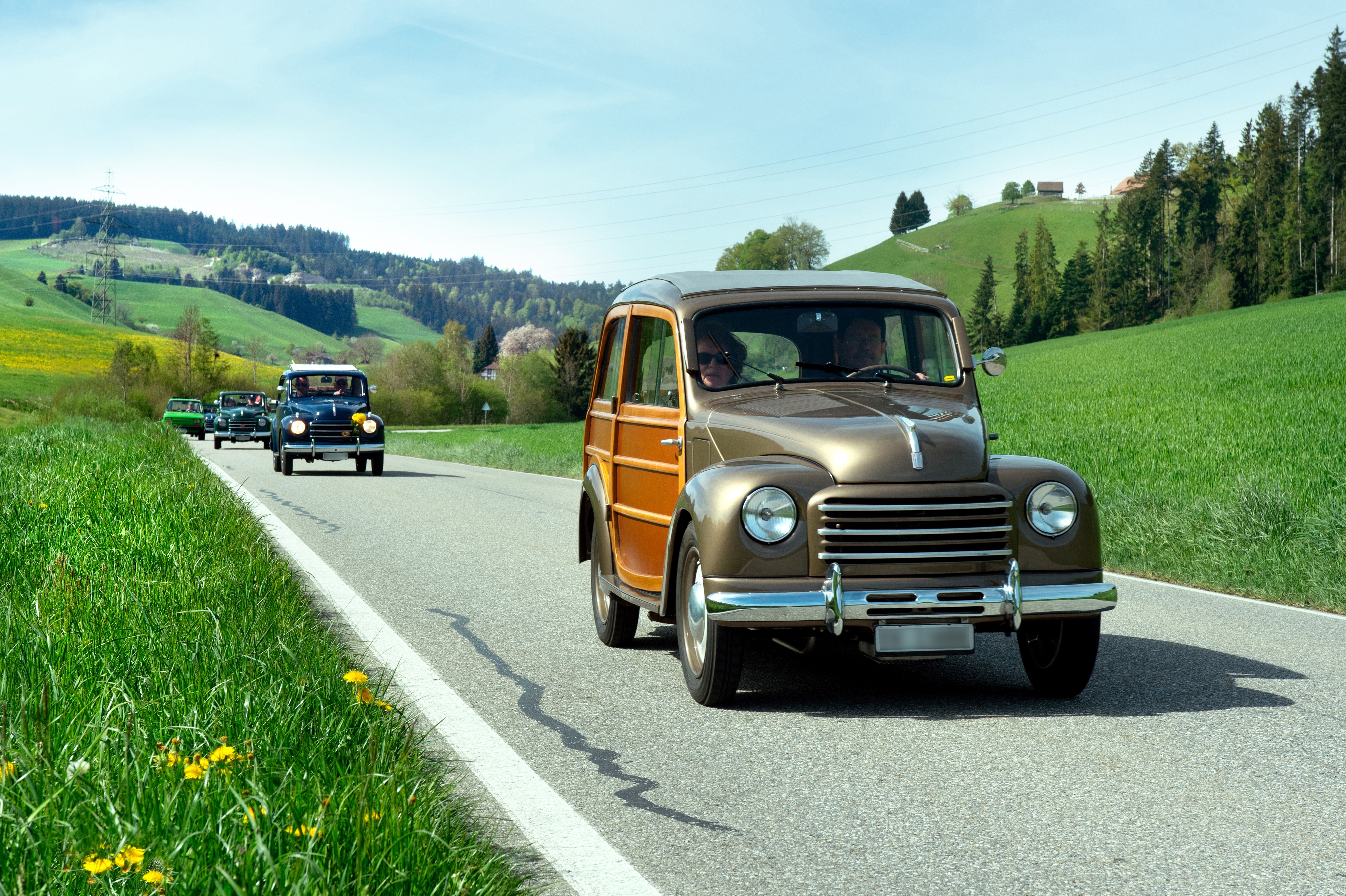 Ein Kultauto auf Frühlingsfahrt