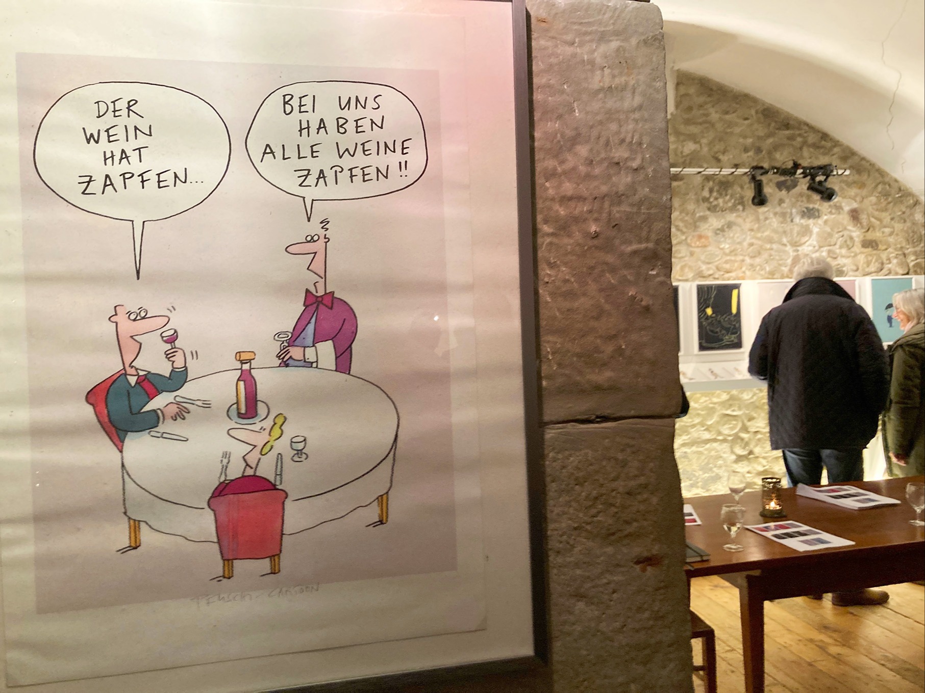 Dieser Wein hat Zapfen mit Köpfchen