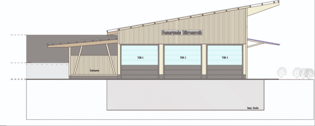 Platz für das erste Tanklöschfahrzeug