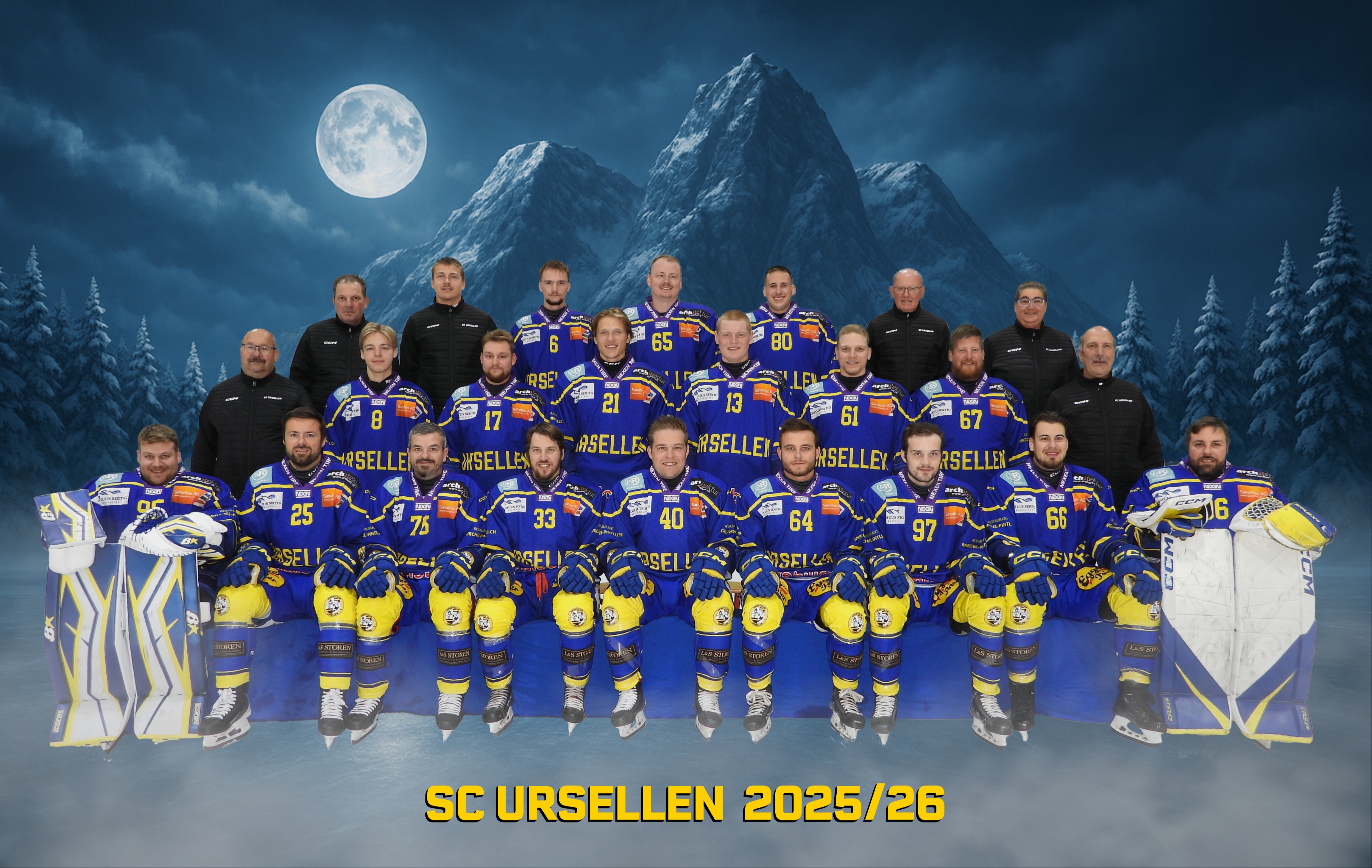 Ein paar Häuser und ein Eishockeyclub